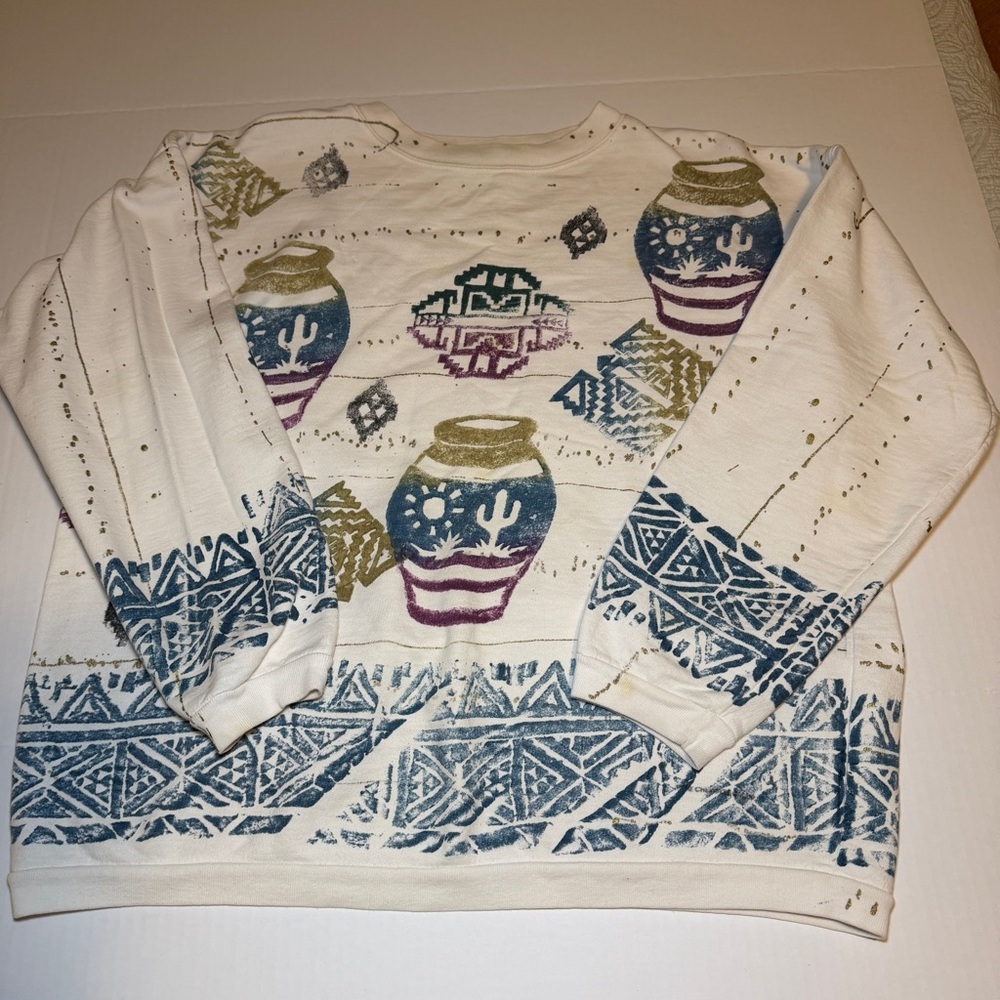 Cherokee Cream Aztec/Southwest Sweatshirt
